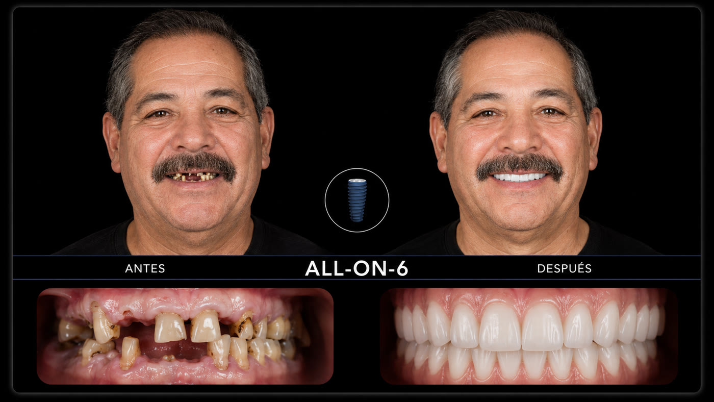 Antes y después — All-on-6